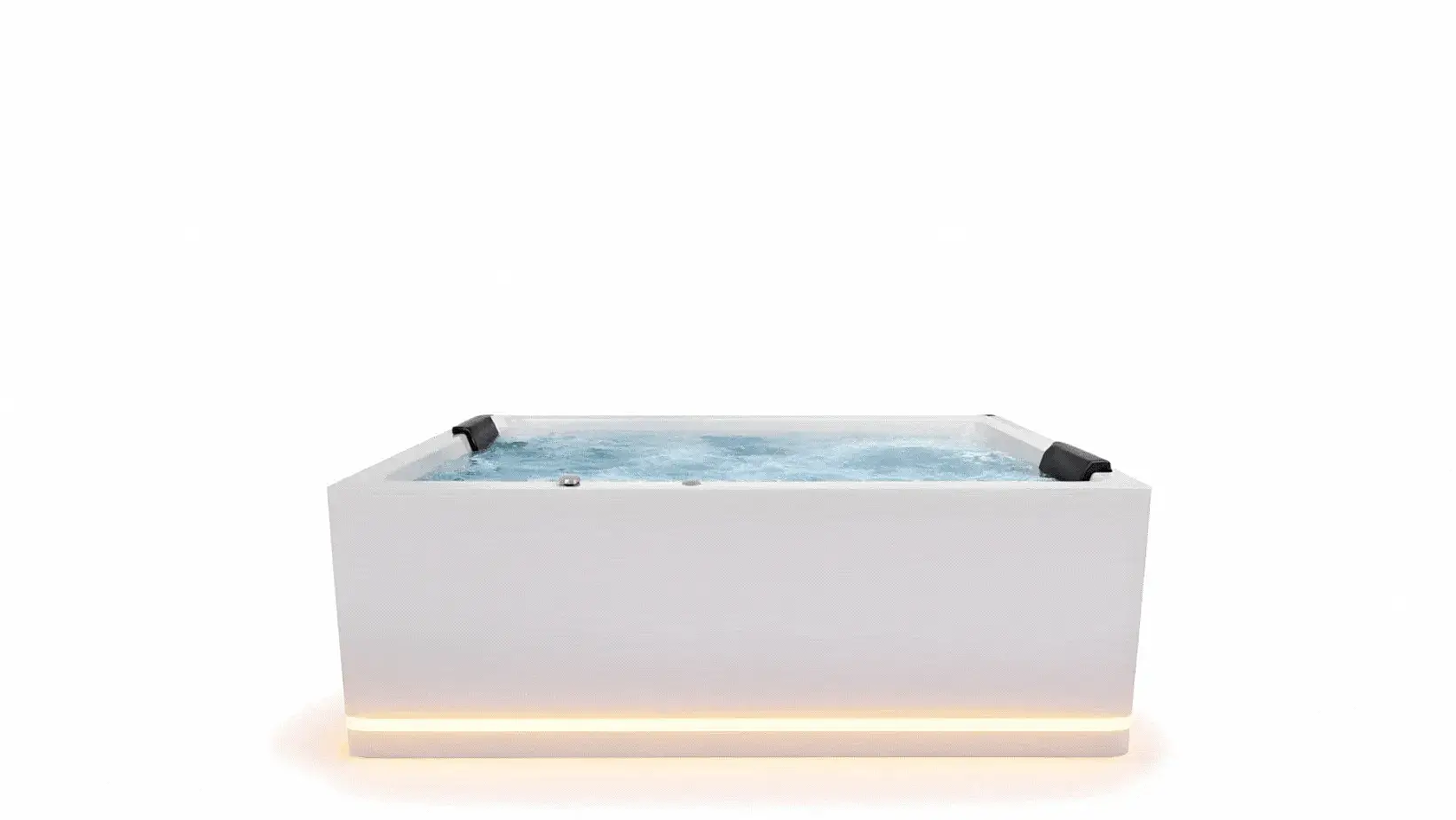 LADY ENJOYING Hydro whirlpool bathing experience by luxpool