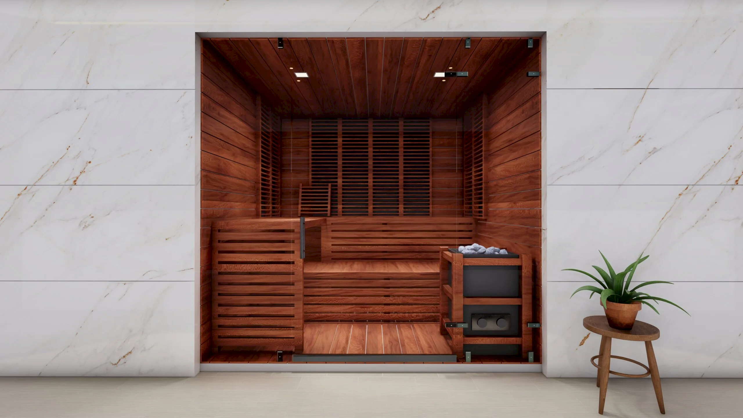 lux premium bio sauna cedarwood