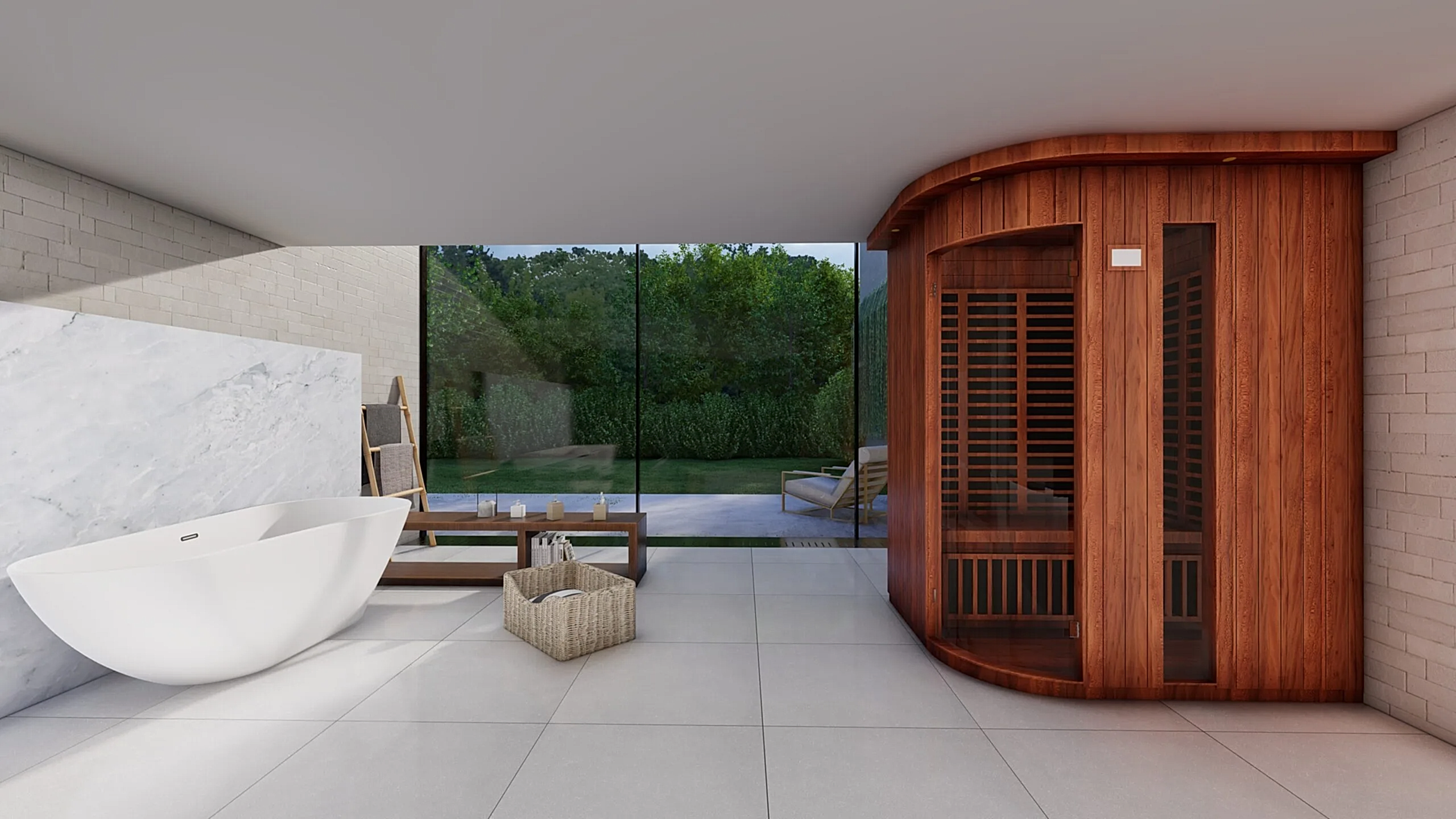 lux premium aura sauna cedarwood