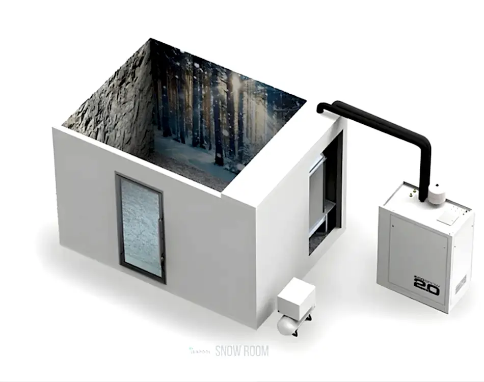 Snow room demo by Luxpool